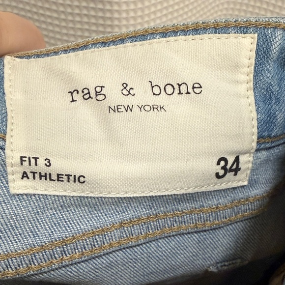 rag & bone Men’s light wash jeans - size 34 - Picture 2 of 7